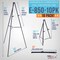 66" High Black Metal Display Easel (10 Pack) - Large Adjustable Height Portable Easel Stand, Sign Display, Holds 25 lbs - Floor & Tabletop Easels, Painting Stand